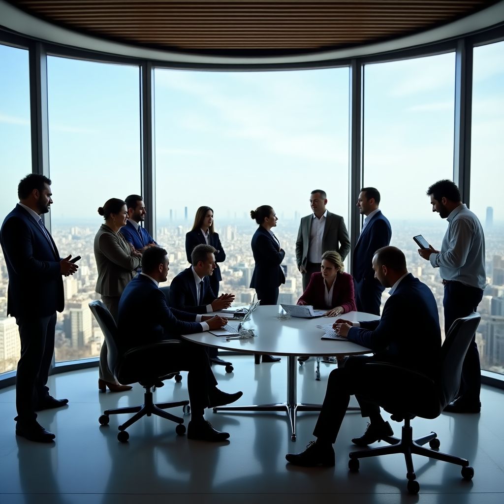 Equipo de FinConsult en oficina central Buenos Aires